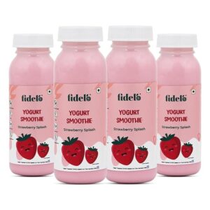 Fidelo Yogurt Smoothie Strawberry Splash (Pack Of 4) - Liquid