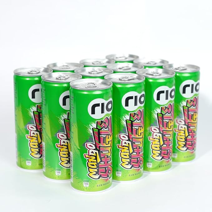 Rio Raw Mango Bubbly Fruit Drink Can | Soft Drink | Exotic Fruit Juice + Fizz | Rich In Vitamin C and Honey | Pack of 12 | 250 ml - Image 3