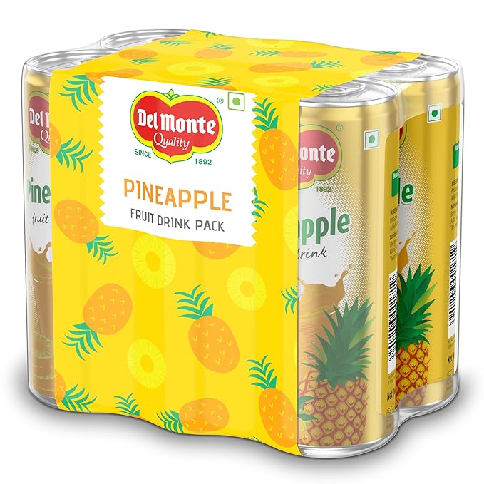 Del Monte Pineapple Fruit Drink (Pack of 6) - Tropical Taste, Real Pineapple Crush, Perfect for Cocktails & Mocktail | No added Preservatives - Image 4