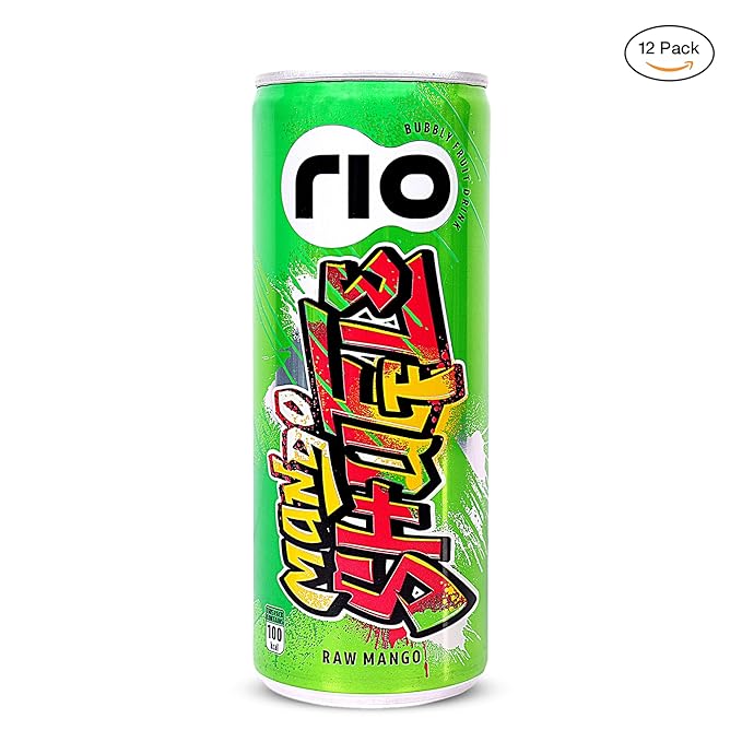 Rio Raw Mango Bubbly Fruit Drink Can | Soft Drink | Exotic Fruit Juice + Fizz | Rich In Vitamin C and Honey | Pack of 12 | 250 ml - Image 4
